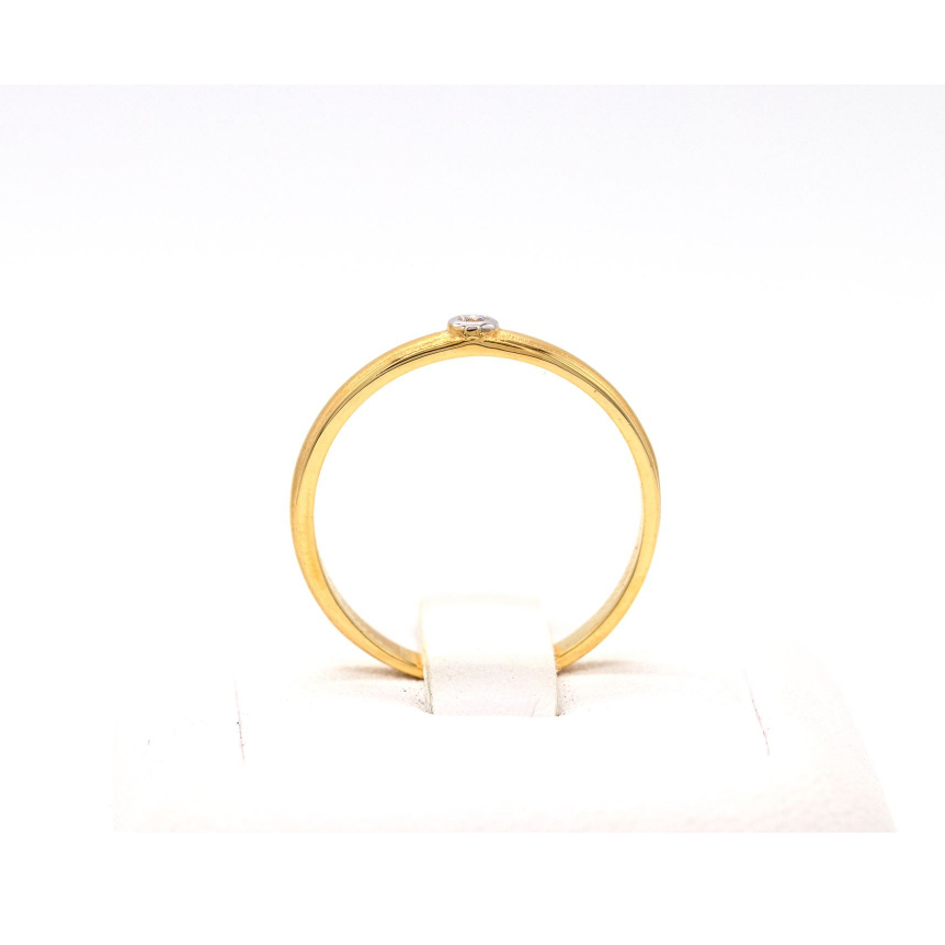 แหวนเม็ดเดี่ยว-ฝังหุ้ม-แหวนเพชร-แหวนทองเพชรแท้-ทองแท้-37-5-9k-me807