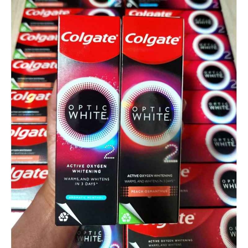 ยาสีฟันสูตรฟันขาว Colgate Optic White O2 Aromatic 85g. | Shopee Thailand