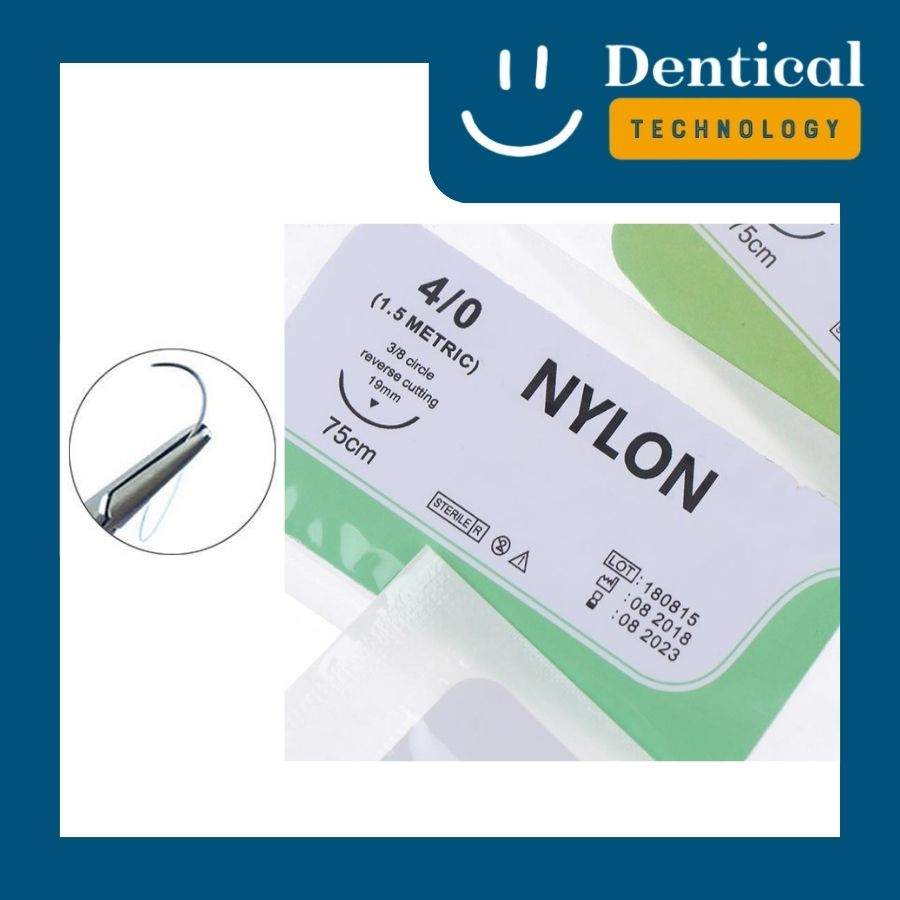 ไหม-nylon-เย็บแผลทางทันตกรรม-ขนาด-4-0-nylon-suture-4-0