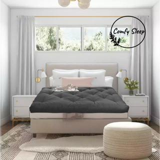 Comfy ที่นอนท็อปเปอร์สีพื้น ความหนา 6 นิ้ว ใยหนาพิเศษ 3 ชั้น ท๊อปเปอร์ ที่นอน ใยสังเคราะห์ นุ่มแน่นสบาย topper