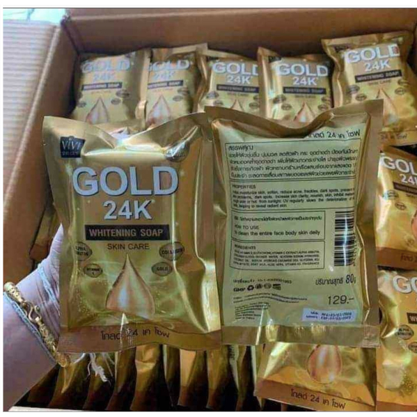 สบู่ทองคำวีวี่-gold-24k-whitening-soap-80g-vivi-gold-24k-whitening-soap