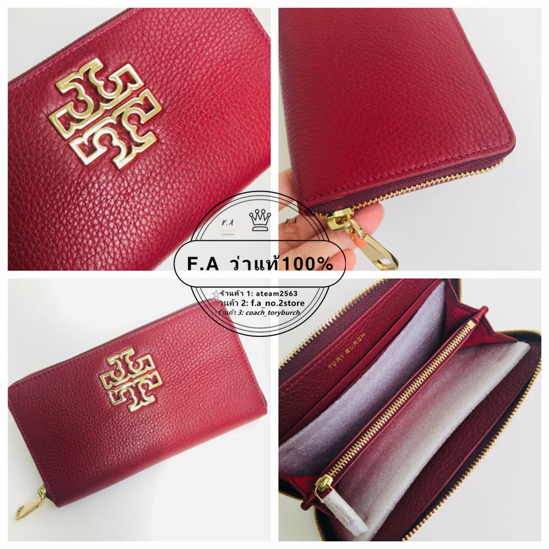 f-a-ว่าแท้100-สตางค์-tory-burch-แท้-ladies-long-wallet-purse-clutch-long-clip-กระเป๋าสตางค์หนังแท้ซิปผู้หญิง-029