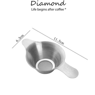 ❤ Diamond Coffee ที่กรองชา สแตนเลส หนา อุปกรณ์ชงชา ใช้ซ้ําได้ Stainless Tea Infuser ตะแกรงกรองชา