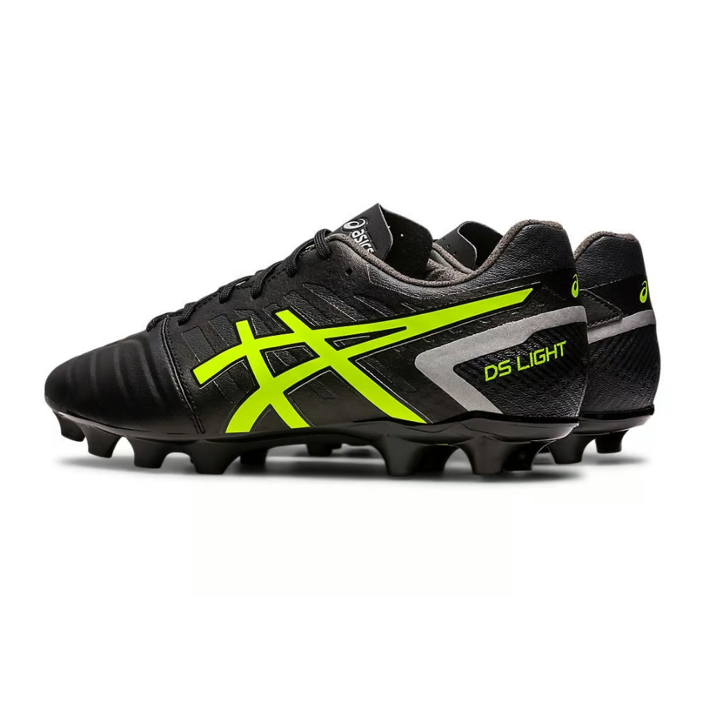 asics-รองเท้าฟุตบอล-สตั๊ด-ds-light-club-2e-wide-fg-black-safety-yellow-1103a073-002