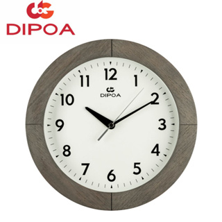 DIPOA New Arrival นาฬิกาแขวนผนังไม้ รุ่น WN119GY/WN119LB สีเทา/สีน้ำตาลอ่อน ขนาด : 29ซม. x 29ซม. x หนา 4.2ซม. Wall Clock