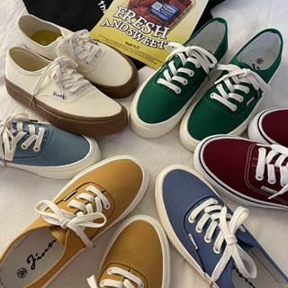 [size:35-44] รองเท้าผ้าใบสไตล์สตรีท ทรง VANS สีเอิร์ธโทน รองเท้าผ้าใบผู้ชาย รองเท้าผ้าใบผู้หญิง