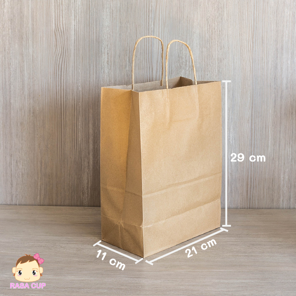 paperbag21x11x29-ถุงกระดาษมีหูหิ้ว-สีน้ำตาล-ขนาด-21x11x29-ซม-1-แพ็ค-จำนวน-50-ใบ