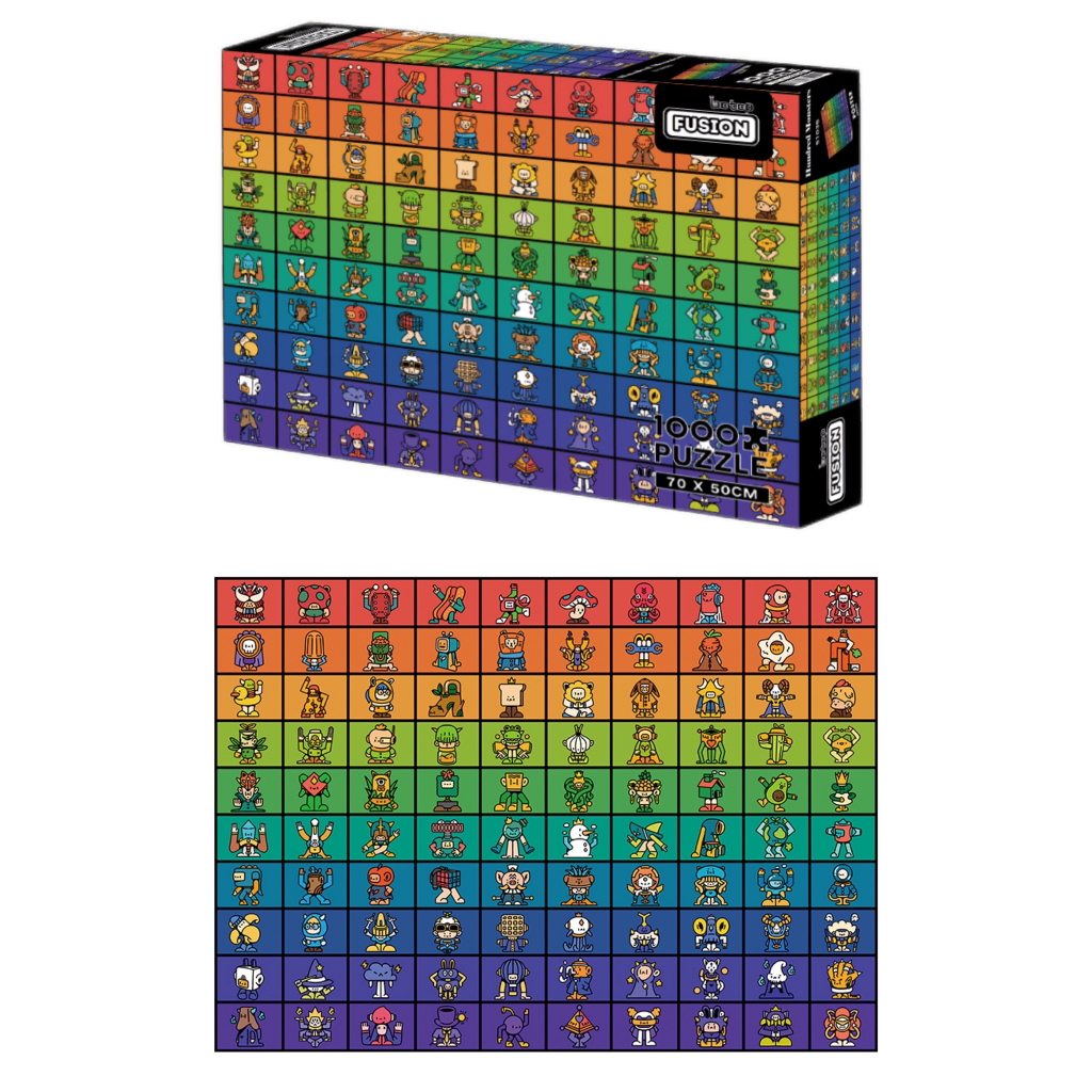 [สินค้าพรีออเดอร์] Botop Fusion jigsaw puzzle จิ๊กซอว์นำเข้า 1000 ชิ้น ...