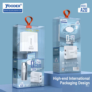 Yoodex A20 / A22 USB 2ช่อง【รับประกัน 1 ปี】ส่งจากไทย Fast Charge สายชาร์จ หัวชาร์จเร็ว คุณภาพสูง USB สายชาร์จ Yoodex