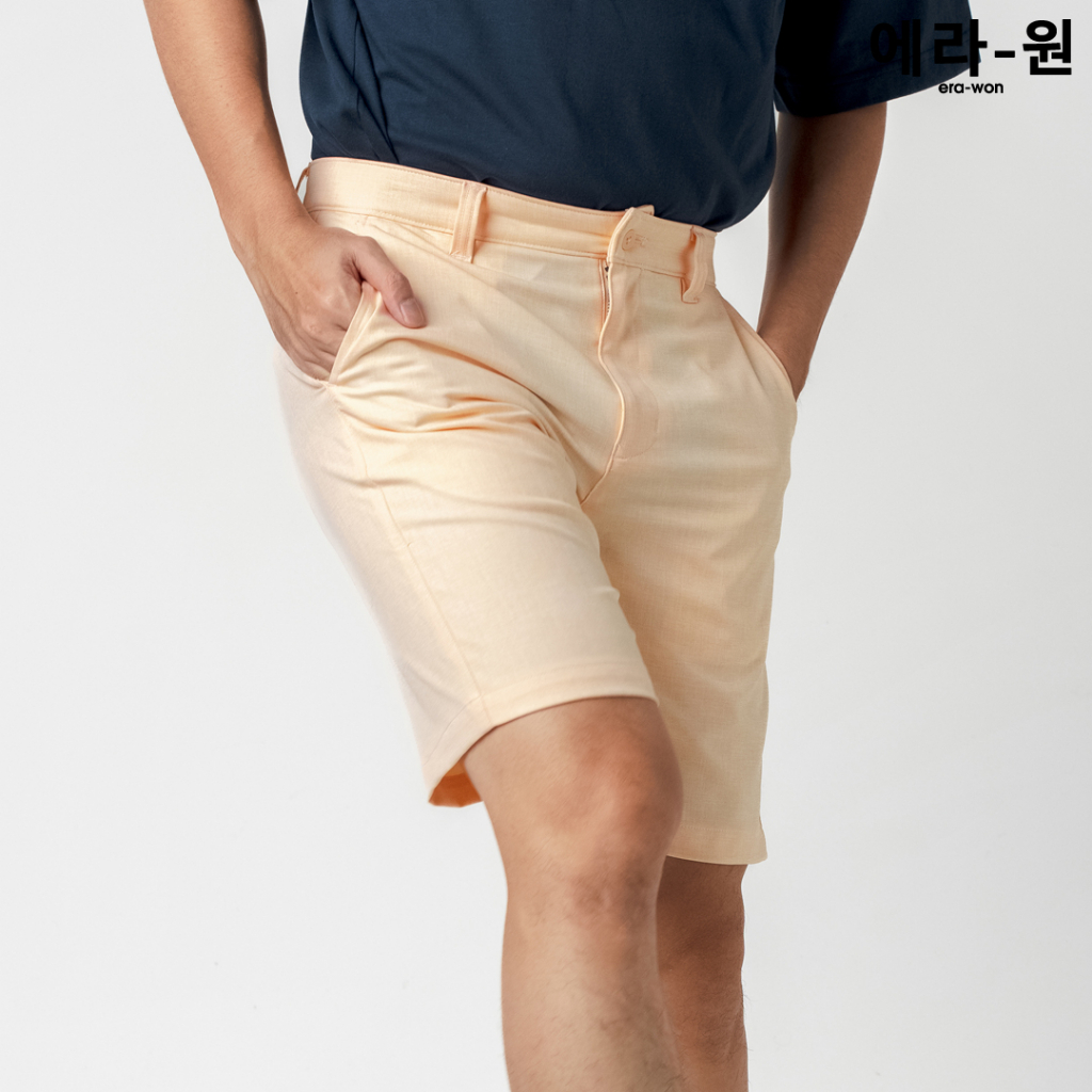 era-won-กางเกงขาสั้น-รุ่น-premium-shorts-exported-golf-fabric-สี-orange-party