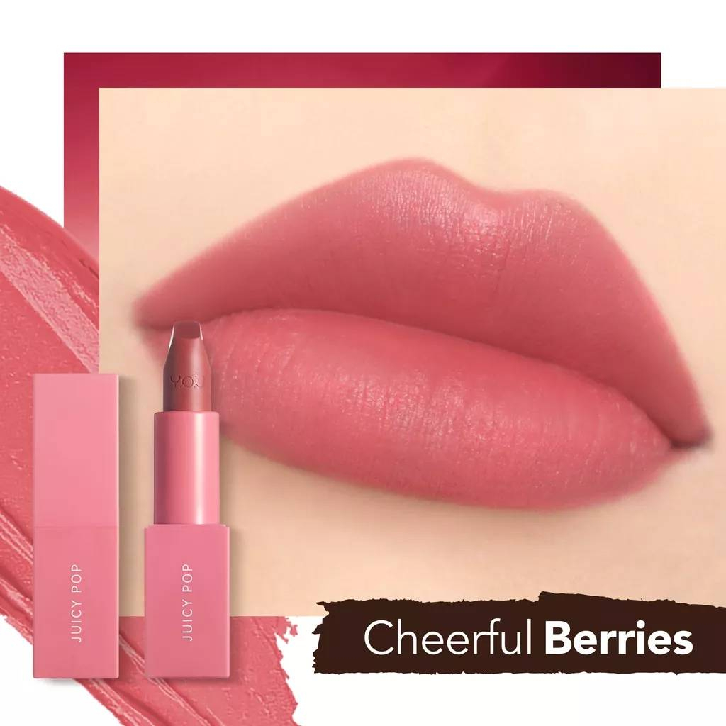 YOU Colorland Juicy Pop Lipstick 3.5g. เนื้อลิปครีมเนียนนุ่มเบาสบาย ...