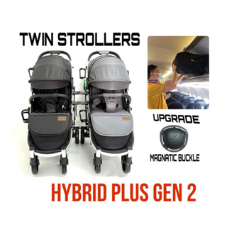 ภาพหน้าปกสินค้ารถเข็นเด็กแฝด BRONCO รุ่น HYBRID  PLUS 2023 แถมของ 2️⃣3️⃣ รายการ ที่เกี่ยวข้อง