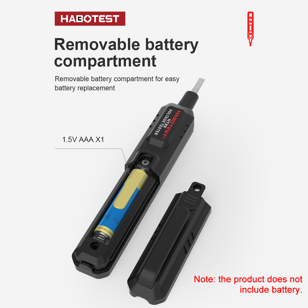 habotest-ht89-เครื่องทดสอบแรงดันไฟฟ้า-ac-12-300v-เครื่องตรวจจับแรงดันไฟฟ้าแบบไม่สัมผัส-non-contact-voltage-tester