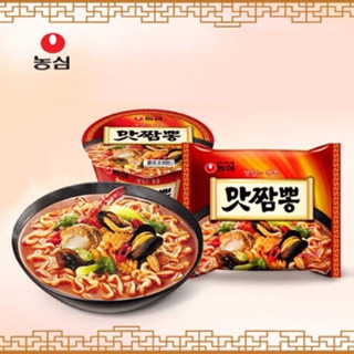 จัมปง มาม่าเกาหลี สุดฮิต nongshim Champong spicy seafood noodle 130g 농심 맛짬뽕