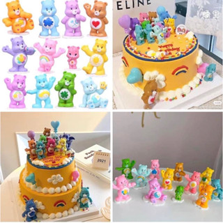 โมเดลแคร์แบร์ Care Bears เซต 12 ตัว 🧸💖 โมเดลตุ๊กตาตกแต่ง