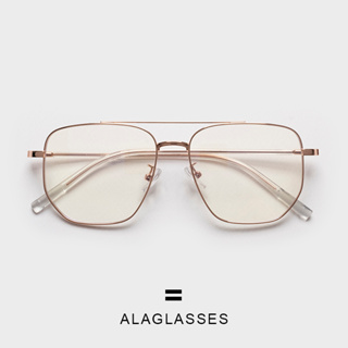 แว่นกรองแสงคอม Born สีทองล้วน มีน้ำหนักเบามาก สามารถสั่งตัดเลนส์สายตาได้ทางแชท