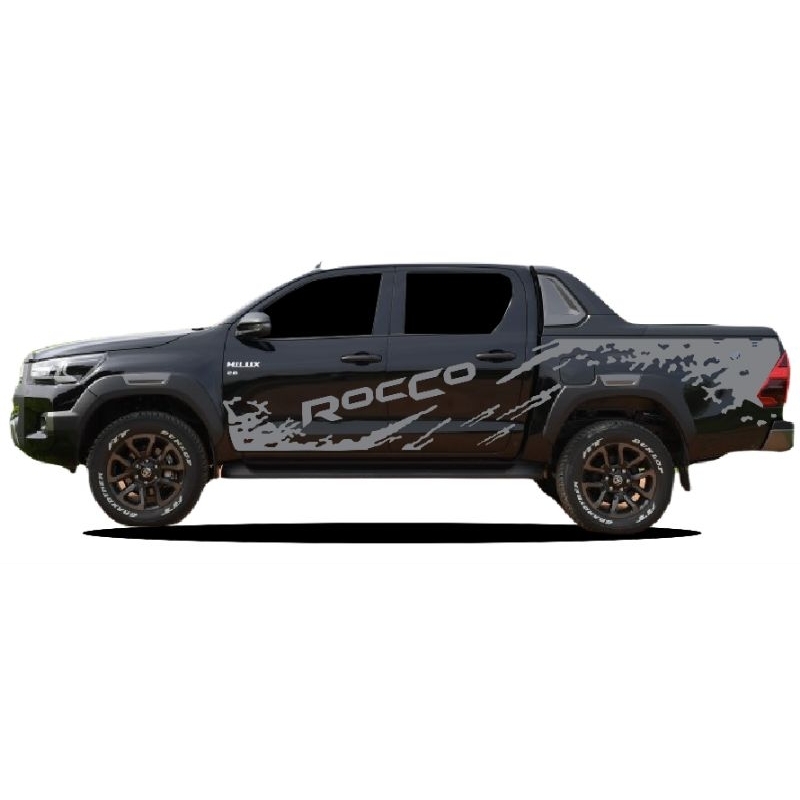 ลายใหม่สติกเกอร์ติดรถกระบะ-toyota-rocco-สติกเกอร์ลายโคลนสาด-rocco