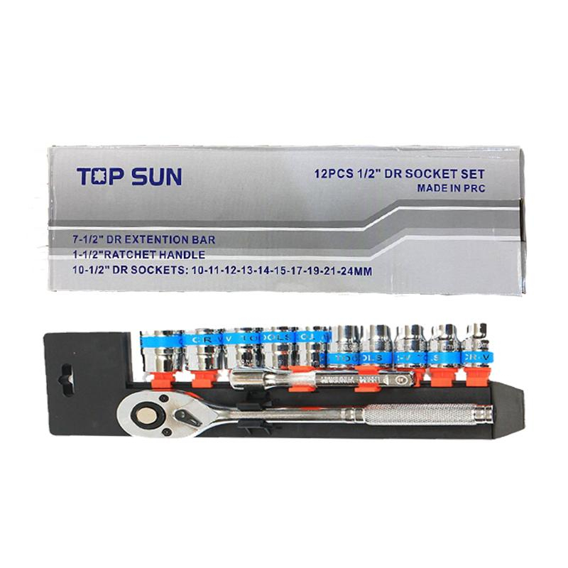 Bigmall TOPSUN TOOLS ชุดเครื่องมือ ประแจ ชุดบล็อก 12 ชิ้น ขนาด 1/2 (4 ...
