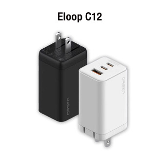 [ส่งไว 1 วัน❗] Orsen by Eloop C12 หัวชาร์จ ชาร์จเร็ว 65 W อะแดปเตอร์ GaN 3 พอร์ต Adapter PD/QC 4.0 ของแท้100%