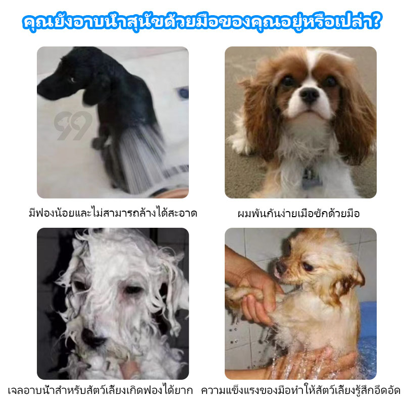 99pet-ที่อาบน้ำแมว-แปรงอาบน้ำหมา-แปรงอาบน้ำสัตว์เลี้ยง-แปรงอาบน้ำซิลิโคน-แปรงอาบน้ำ-ที่อาบน้ำสัตว์