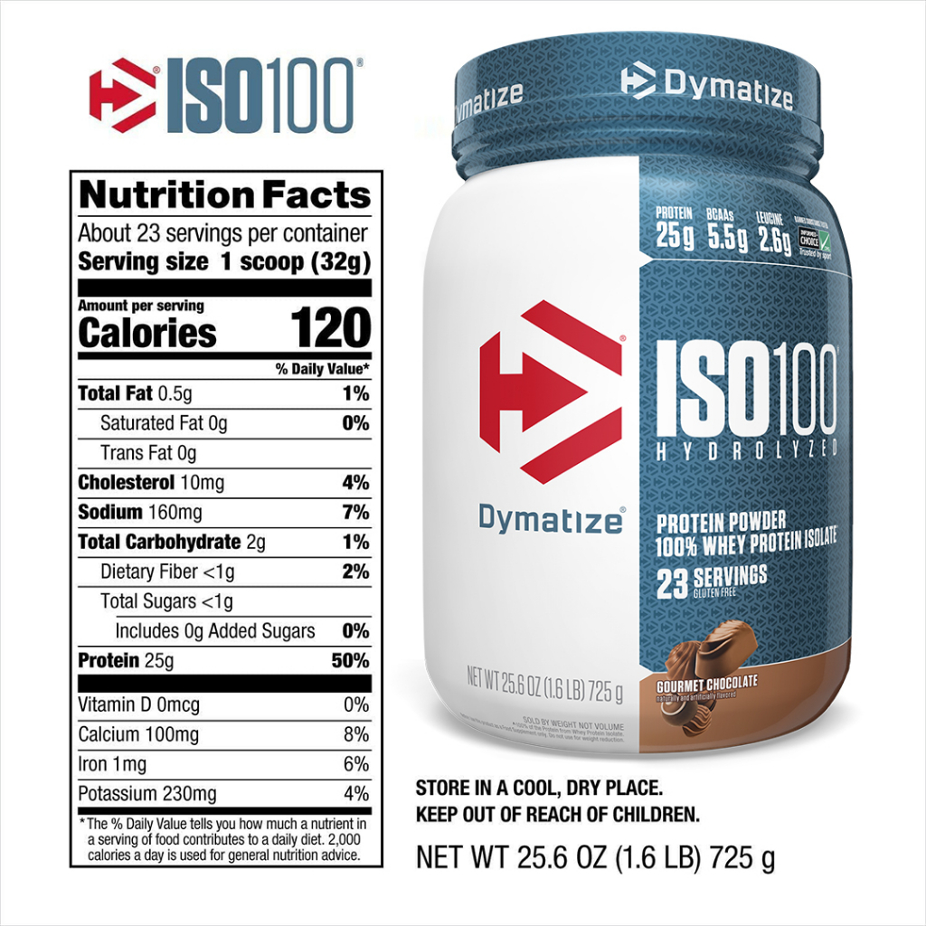 🔷Dymatize Nutrition🔷 ISO100 Hydrolyzed 100% Whey Protein Isolate ไฮโดร ...