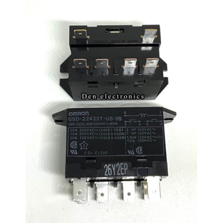 รีเลย์ G5D-22423T-US-55 Coil 208/230VAC 20A OMRON 6ขา (ของใหม่) Power Relay