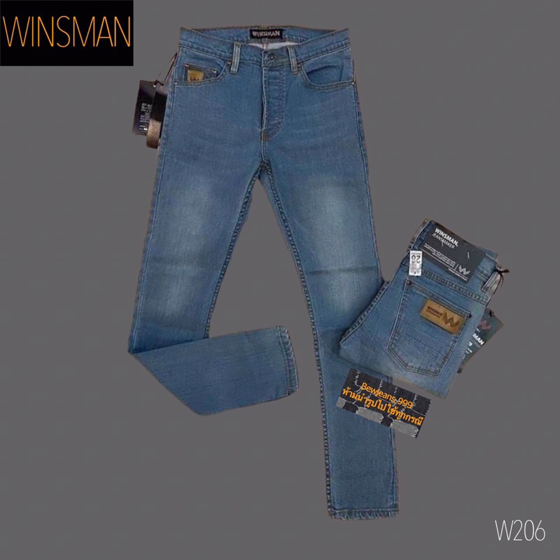 กางเกงยีนส์-ทรง-slim-ยืดนุ่ม-ยี่ห้อwinman-มีหลายสี-เอว28-42ราคาถูก