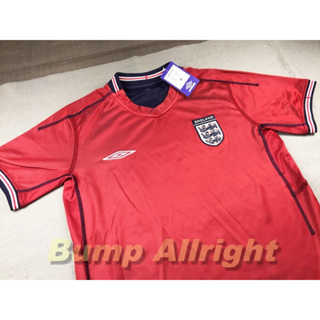 Retro : เสื้อฟุตบอลย้อนยุค Vintage ทีมชาติ อังกฤษ เยือน England Away 2002 สุดเท่ห์ !!