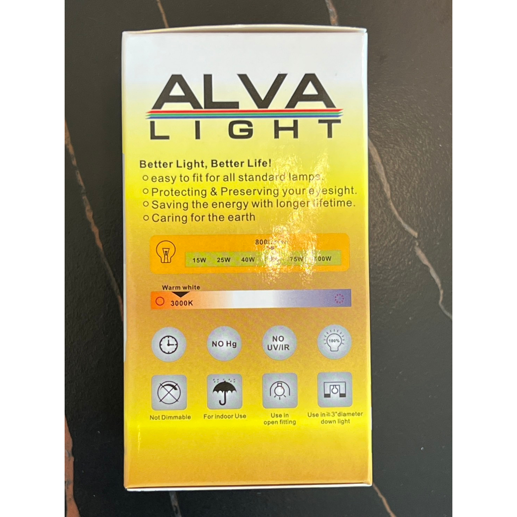 หลอดไฟ LED (ยี่ห้อ ALVA LIGHT) | Shopee Thailand
