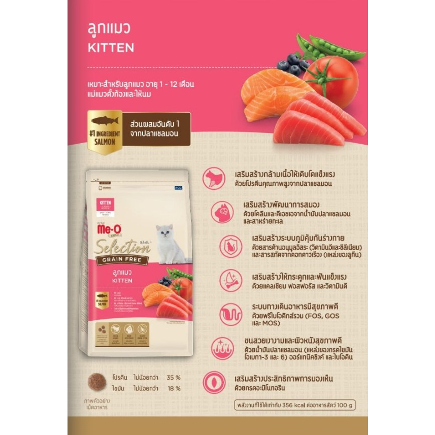 [1.2kg][3แบบ] MeO Selection Grain free อาหารแมวมีโอ เกรนฟรี | Shopee ...
