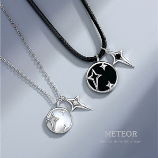 s925 Meteor Necklace สร้อยคอคู่รักเงินแท้ ฝนดาวตก ใส่สบาย เป็นมิตรกับผิว ไม่แยกขาย