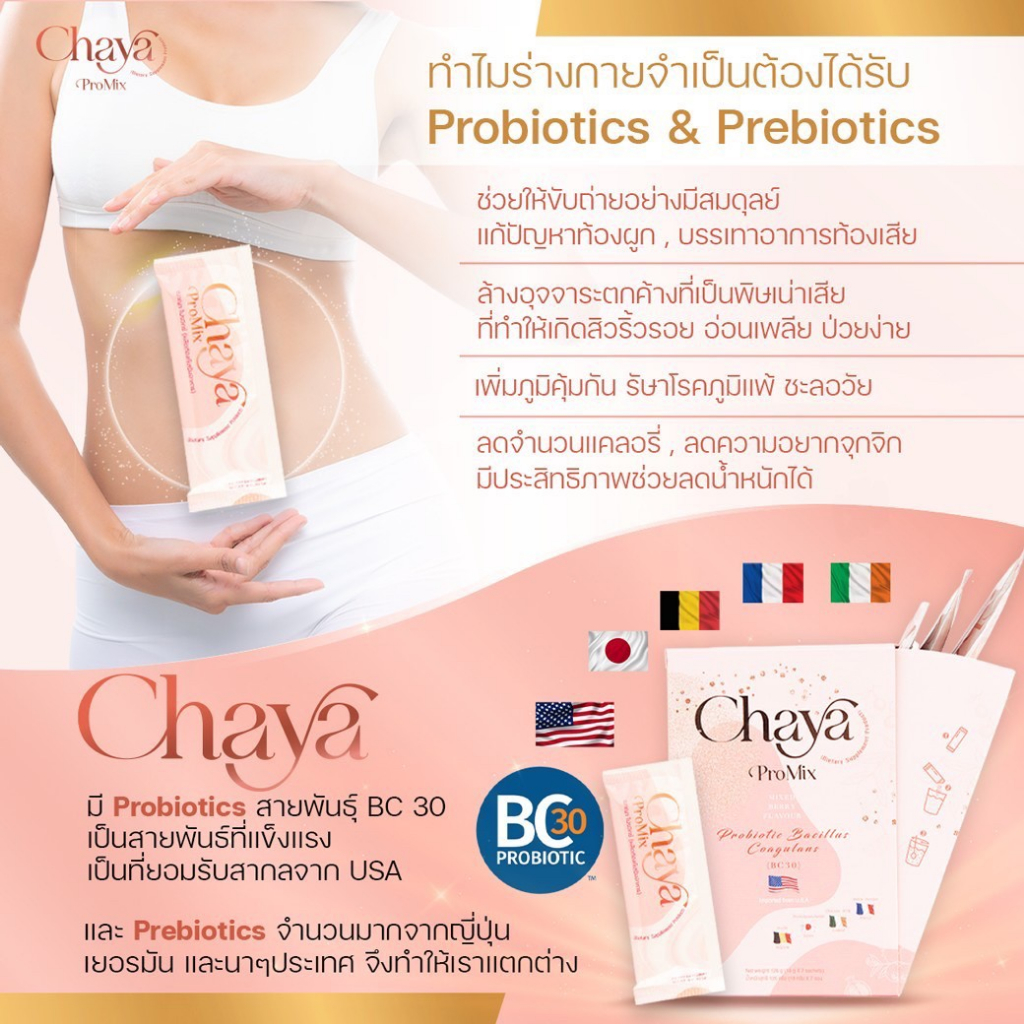 chaya-promix-ฌาญา-โปรมิกซ์-probiotic-prebiotic-fiber-นำเข้าจากต่างประเทศ