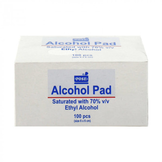 Alcohol pad POST (6x6cm.) (100ชิ้น/กล่อง)