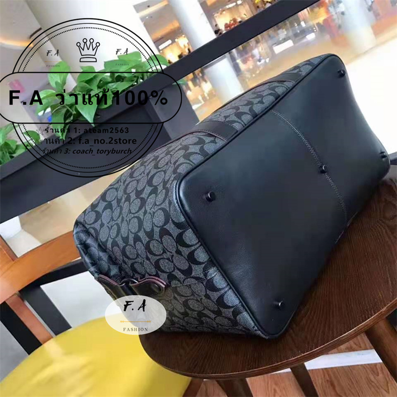 f-a-ว่าแท้100-coach-23207-mens-printed-tote-travel-bag-กระเป๋าสะพายข้าง-กระเป๋าเดินทาง-ความจุขนาดใหญ่พิเศ