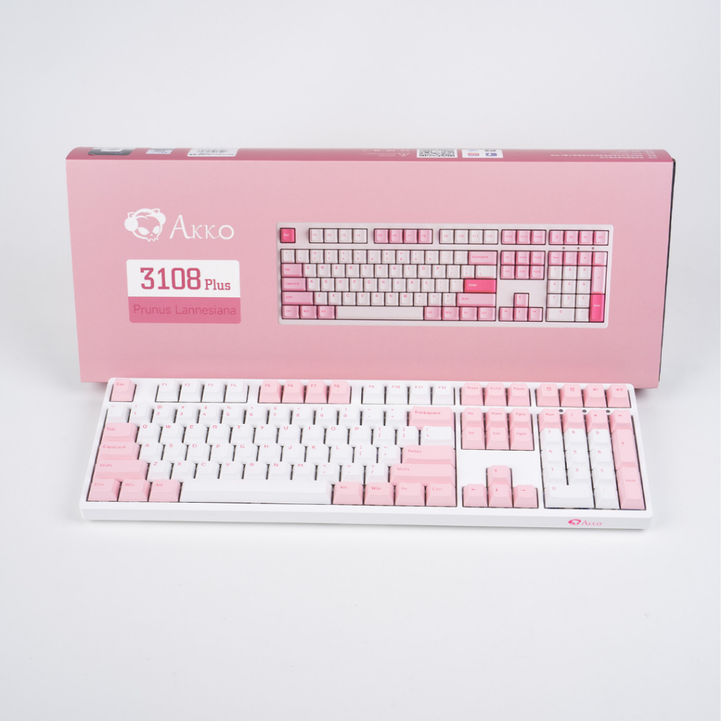 คีย์บอร์ด Akko 3108 Plus Prunus Lannesiana 108 Button Wired Mechanical ...