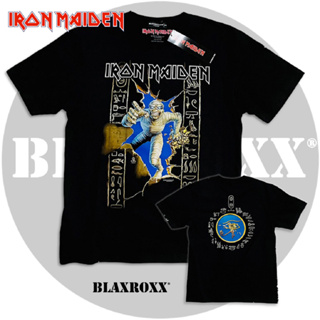 Blaxroxx เสื้อวง ลิขสิทธิ์แท้ Iron Maiden® (IRM002) สกรีนลายคมชัด
