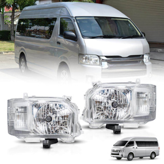 Hiace ไฟหน้า โคมไฟหัว for Toyota COMMUTER Commuter Hiace 2014-2018 ไฟหน้า ข้างซ้าย ข้างขวา Headlight Head Lamp