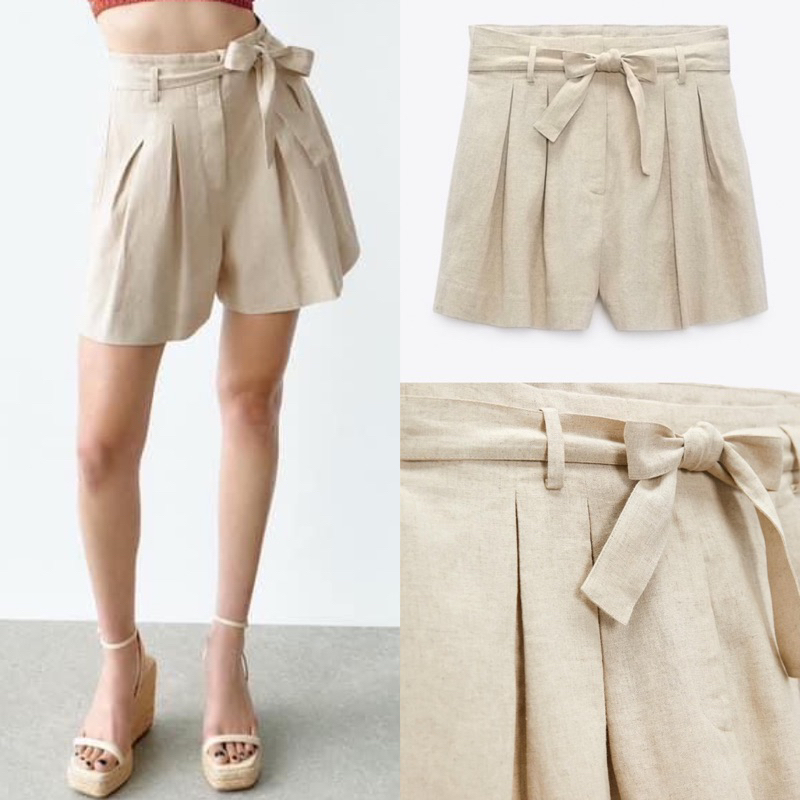 zara-linen-blend-belted-bermuda-shorts