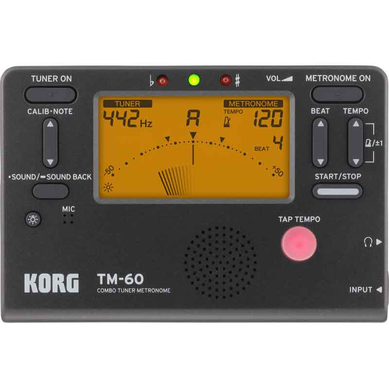 Korg TM-60 Advanced Combo Tuner and Metronome, Black เมโทรนอม จูนเนอร์ ...