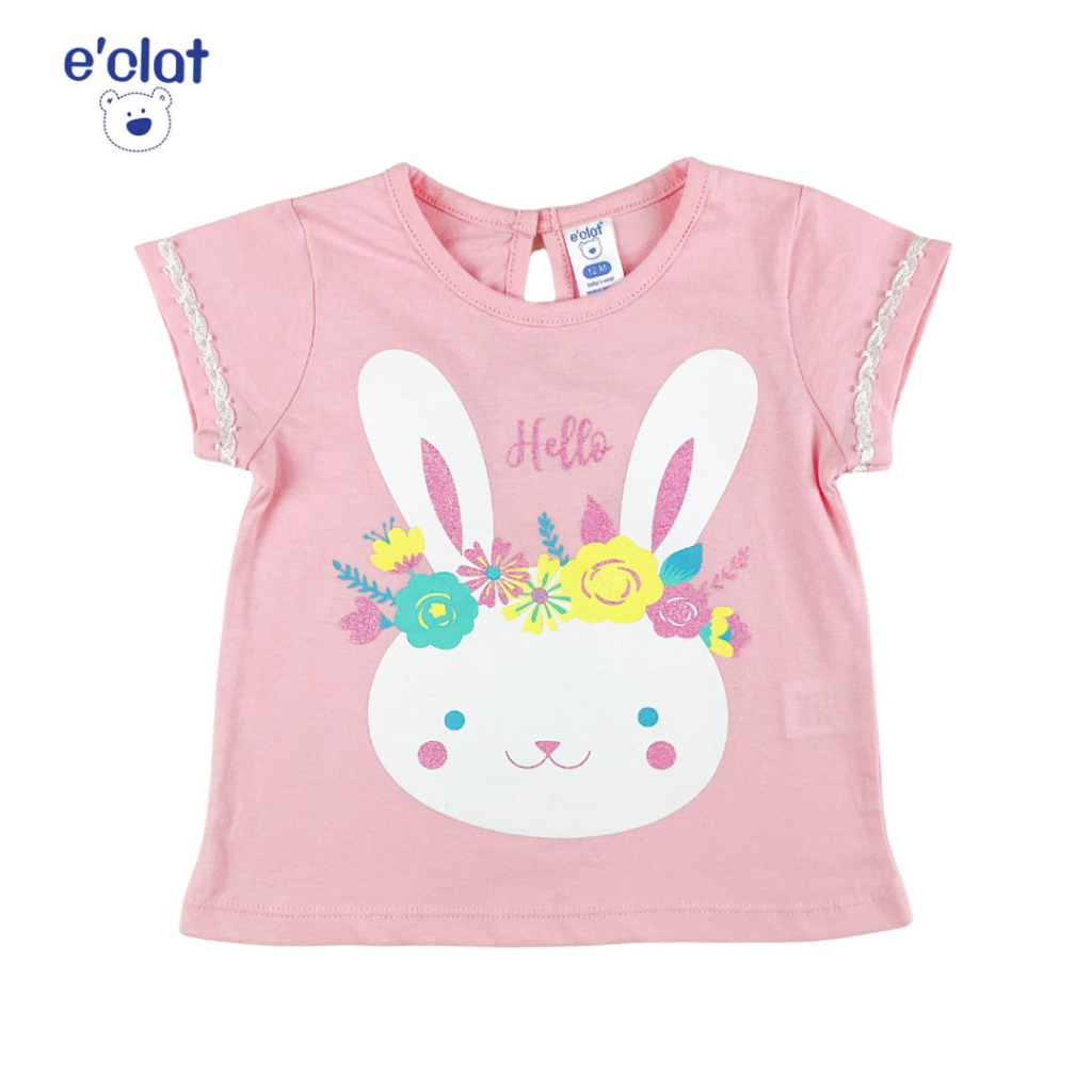 eclat-เสื้อยืด-คอกลม-กระดุมคอหลัง-พิมพ์ด้านหน้าเพิ่มกริตเตอร์-เด็กผู้หญิง-1-6ปี-ผ้าcotton100-เจอร์ซี่-sku6835