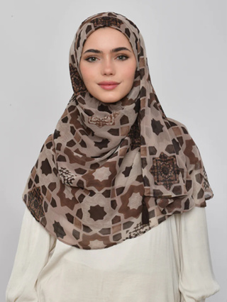 ฮิญาบ BOKITTA รุ่น Chic - AMBER (อัมพัน-อัญมณีแห่งความเด็ดเดี่ยว) -  Instant hijab