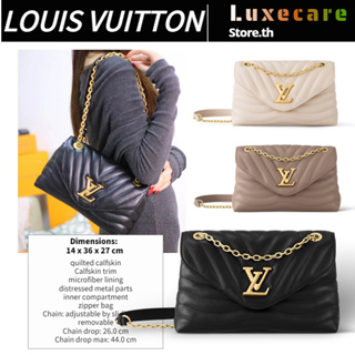 ถูกที่สุด ของแท้ 100%/หลุยส์ วิตตองLouis Vuitton NEW WAVE Women/Shoulder Bag กระเป๋าโซ่/กระเป๋าหลุยวิตตอง/ใบใหญ่/