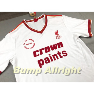 Retro : เสื้อฟุตบอลย้อนยุค Vintage ทีม ลิเวอร์พูล Away 1985 Crown Paint สุดเท่ห์ !!