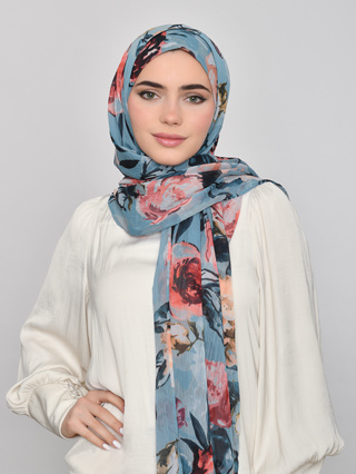 ฮิญาบ BOKITTA รุ่น Freestyle - FAYROOZ (สีเทอร์คอย) - Instant hijab