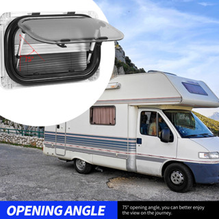 Aries306 หน้าต่าง RV พร้อมม่านบังแดด 500 มม. 300 UV Protection Insect Proof Push Out สำหรับ Campers Trailers Vans