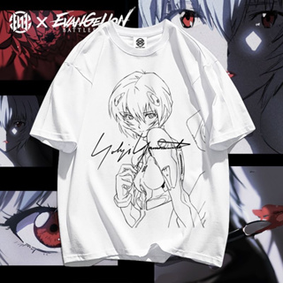 EVA ใหม่ Genesis Evangelion Yohji Yamamoto เสื้อยืดอะนิเมะหมายเลขเครื่องผู้ชายอินเทรนด์ฤดูร้อนเสื้อคู่แขนสั้น