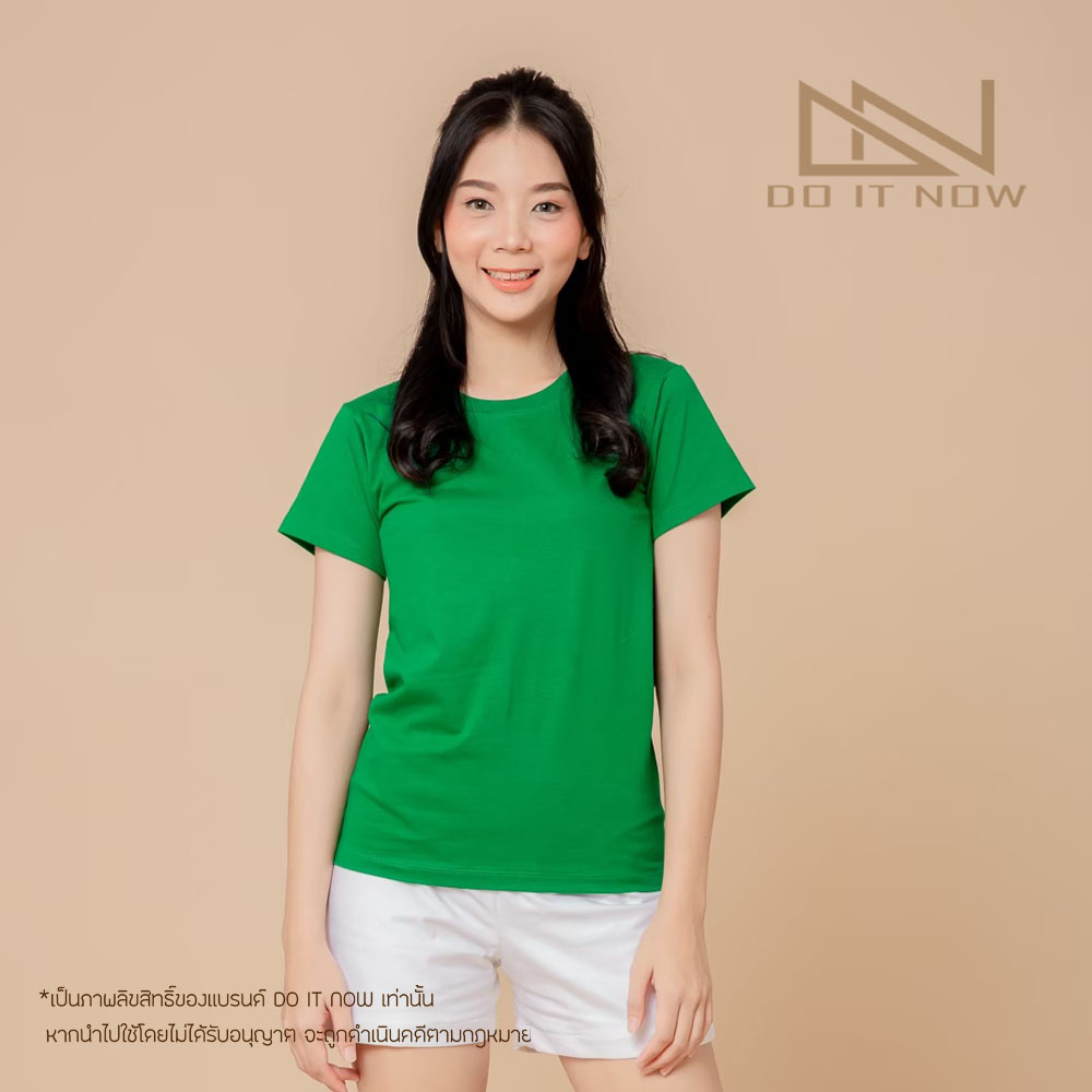 เสื้อคอกลมสีเขียว-by-doitnow-สินค้าคุณภาพ-จากแห่งผลิตโดยตรง