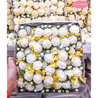ขายส่งยกกล่อง 100 ดอกเข็มกลัดดอกมะลิวันแม่ราคาถูกมีเก็บเงินปลายทาง