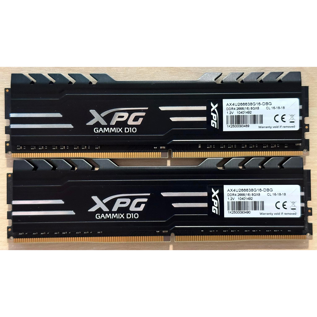 RAM (หน่วยความจำ) XPG GAMMIX D10 16GB (2 x 8GB) DDR4 2666
