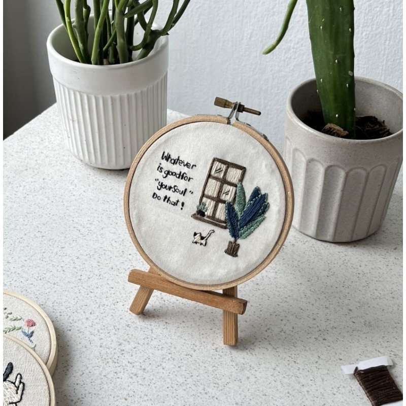 ชุดปักสะดึง-frame-embroidery-kit-collection-keep-it-simple